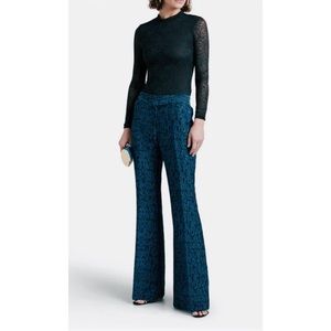Rachel Zoe Blue Snake Skin Pants
